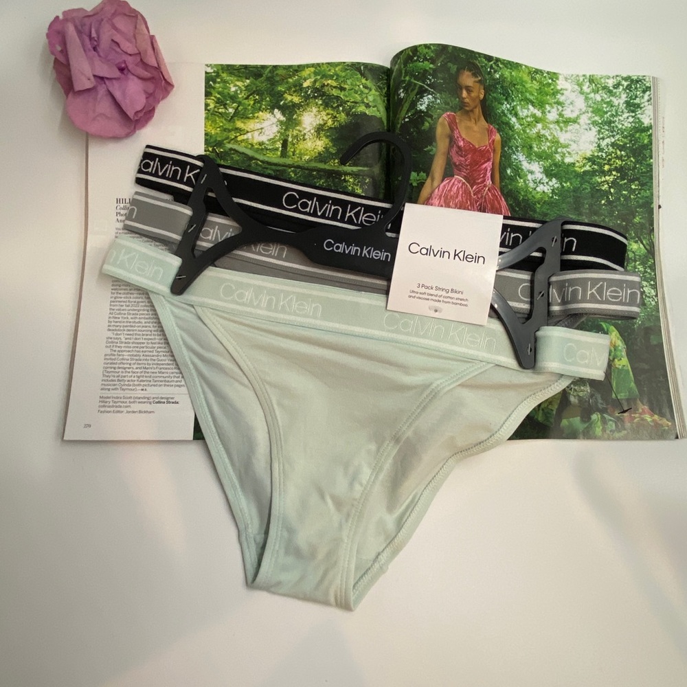Calvin Klein Women Ultimate Comfort Cheeky String Bikini 3 Pack